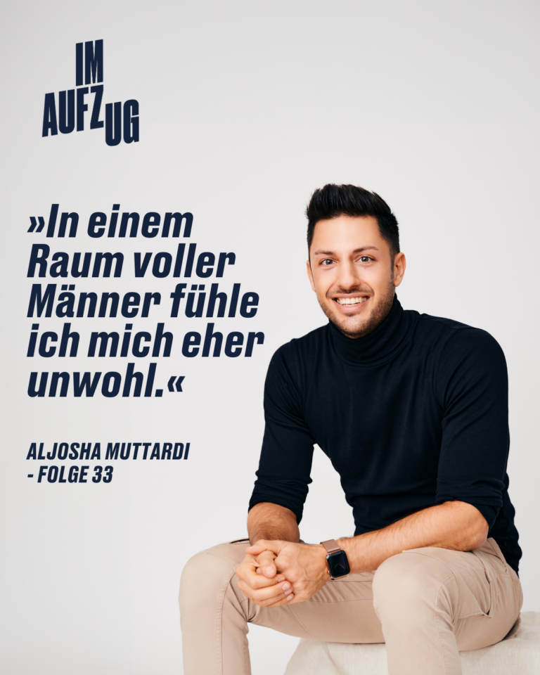Zitat: In einem Raum voller Männer fühle ich mich eher unwohl.