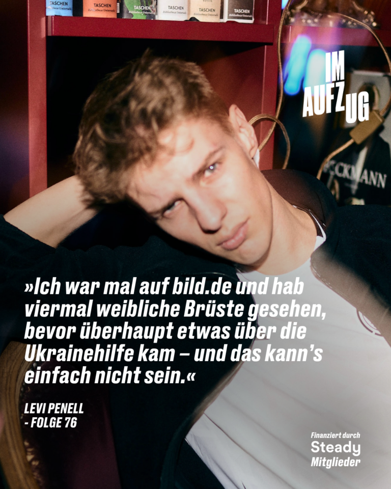 Im Aufzug mit Levi Penell