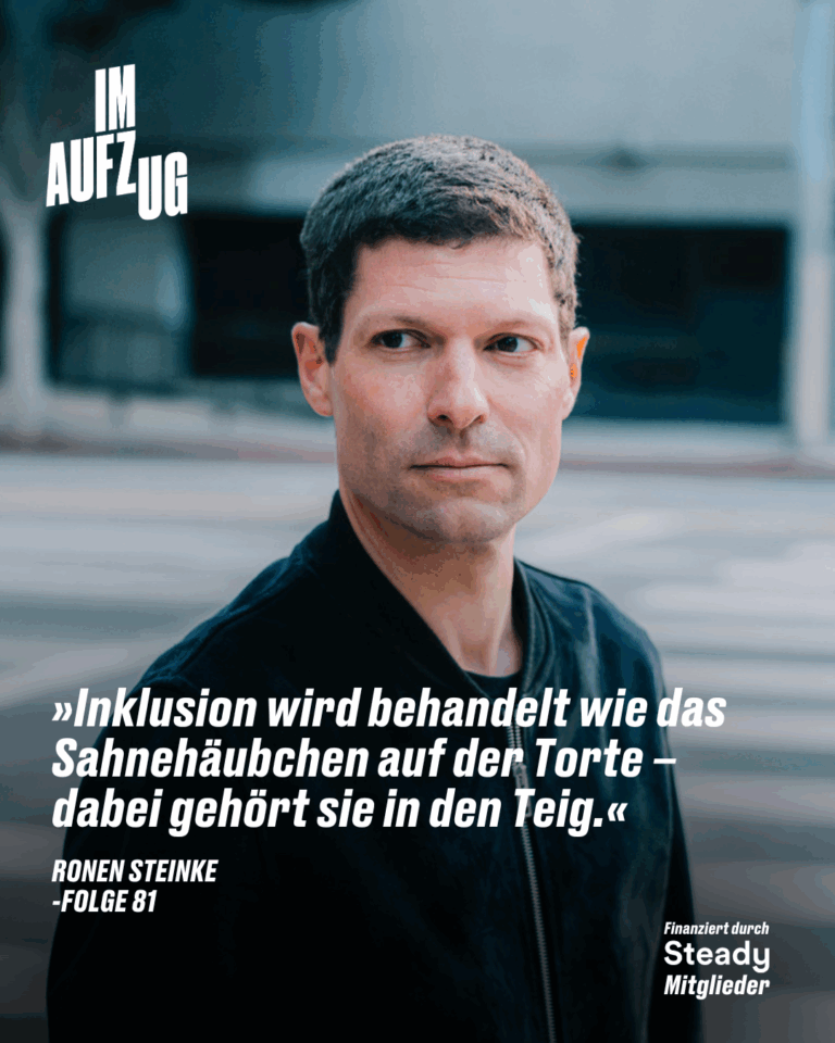 Im Aufzug mit Ronen Steinke