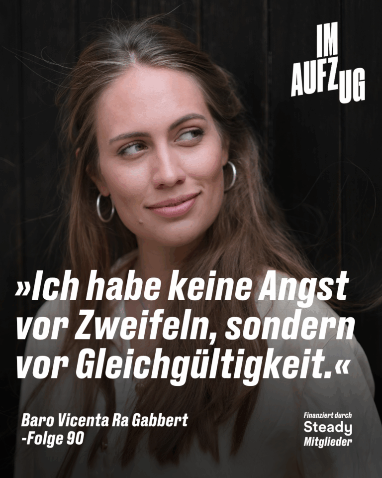 Im Aufzug mit Baro Vicenta Ra Gabbert