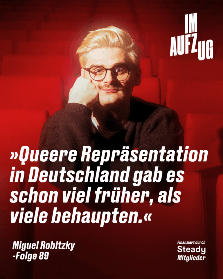 Im Aufzug mit Miguel Robitzky