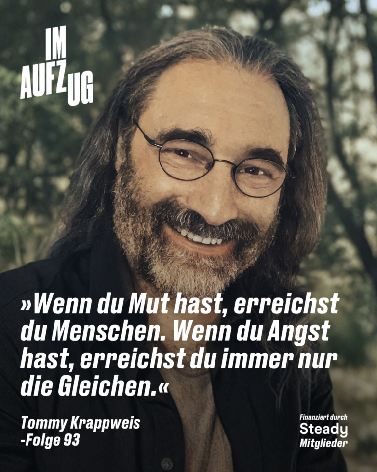 Im Aufzug mit Tommy Krappweis