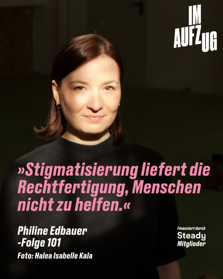 Im Aufzug mit Philine Edbauer